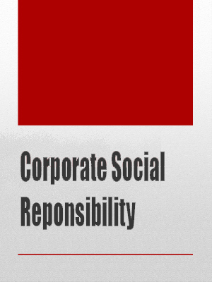 Corporate Responsibility Statement